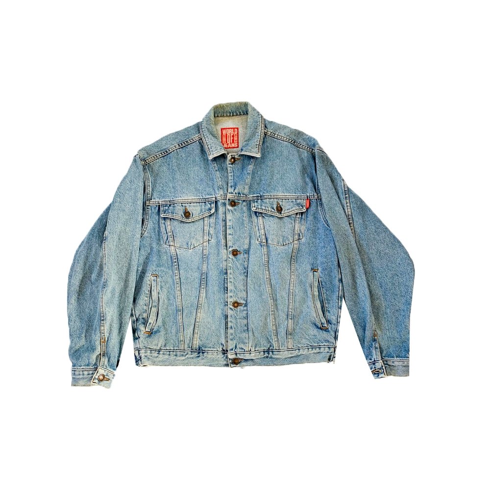 15/30 Pcs VINTAGE Denim Jackets Man - Italian Vintage Wholesale