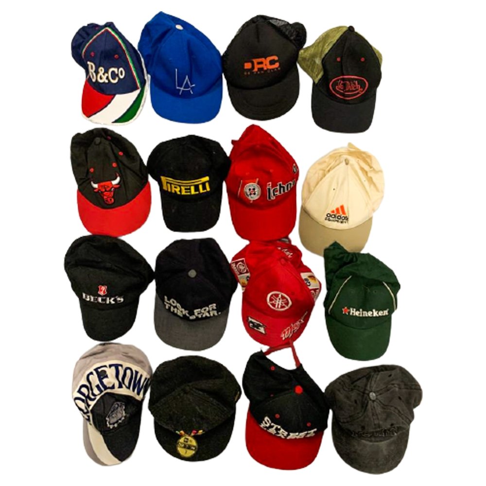 15/30 pcs VINTAGE Mix Caps Sport - Italian Vintage Wholesale