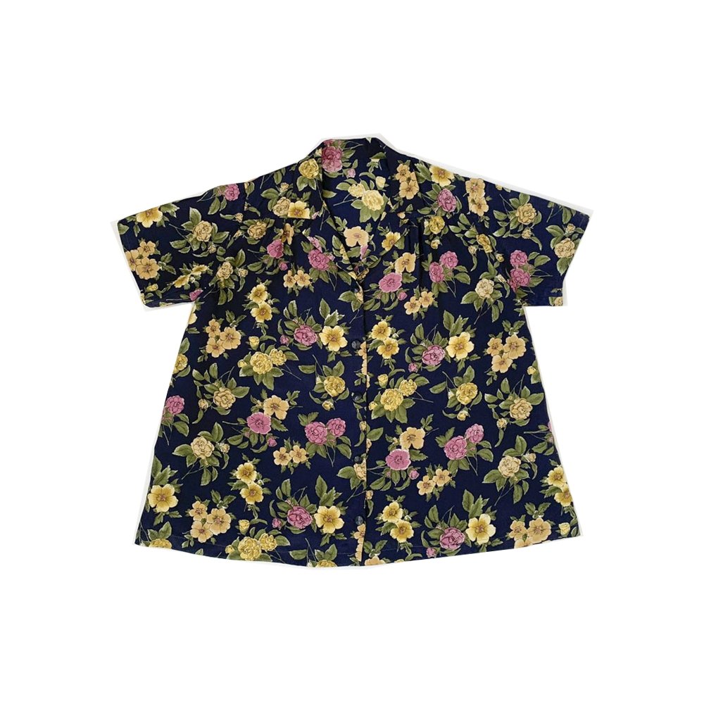 15/30 Pcs VINTAGE Woman Floral Shirts - Italian Vintage Wholesale