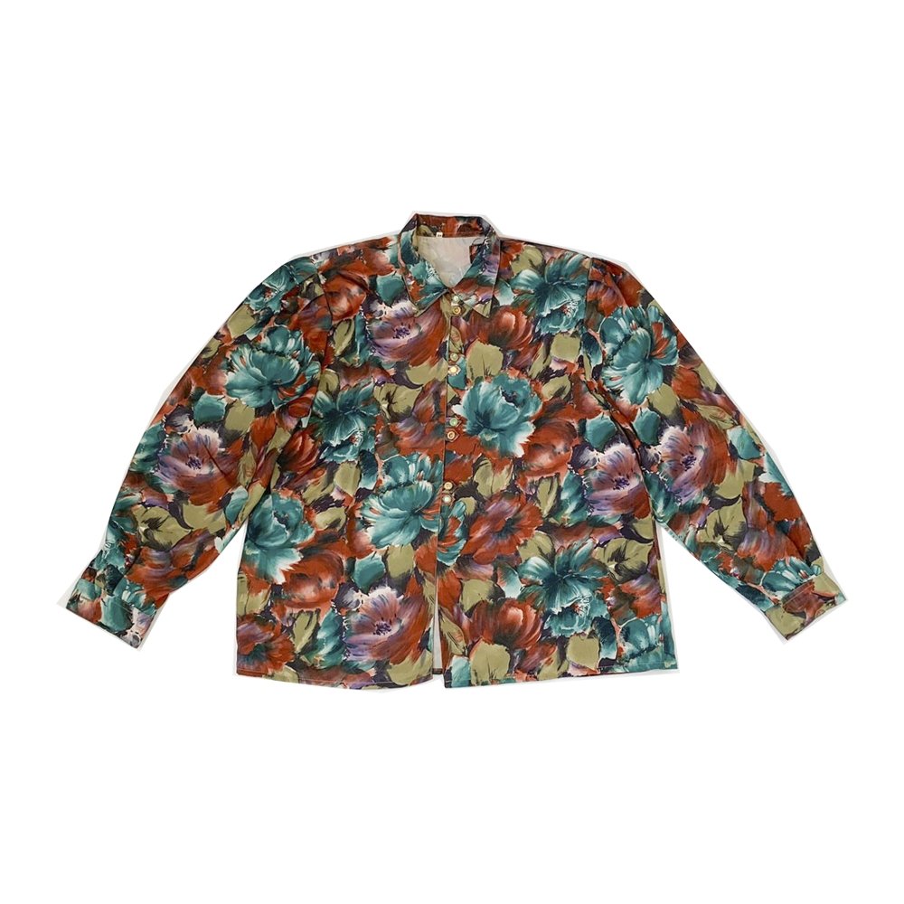 15/30 Pcs VINTAGE Woman Floral Shirts - Italian Vintage Wholesale