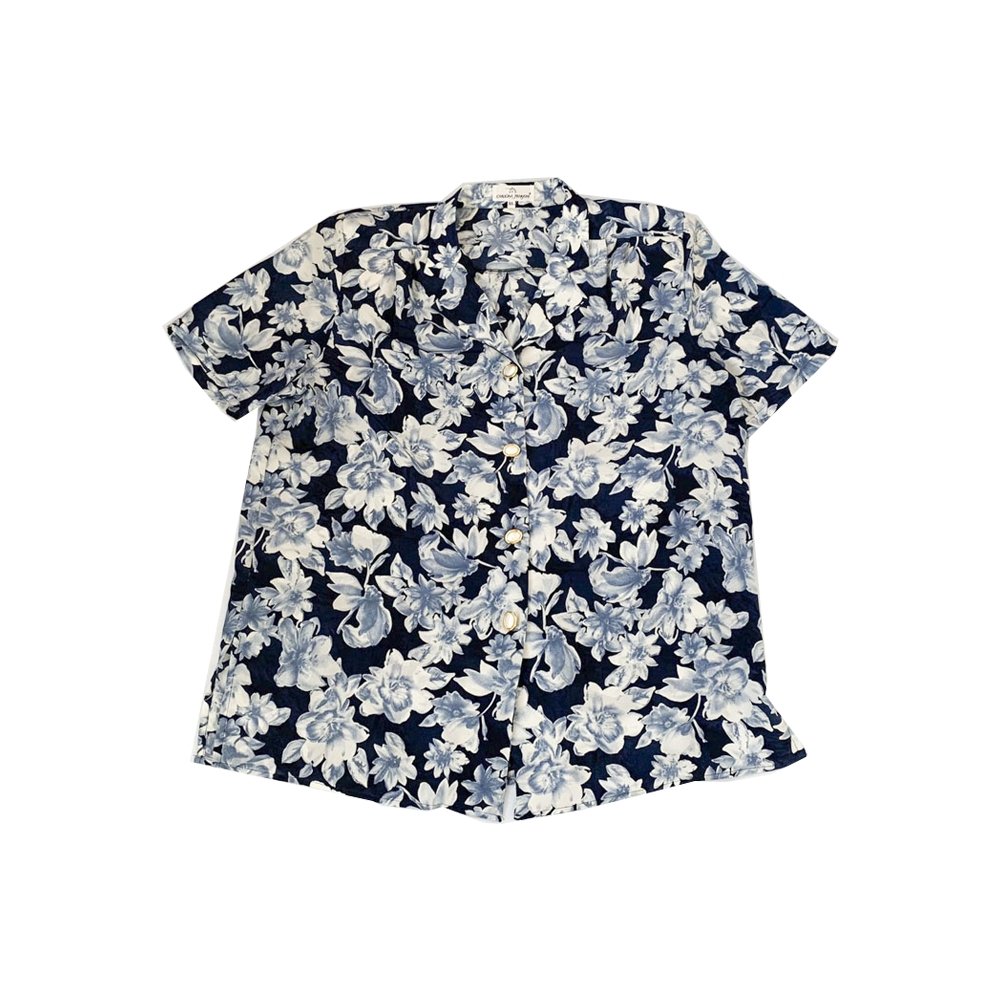 15/30 Pcs VINTAGE Woman Floral Shirts - Italian Vintage Wholesale